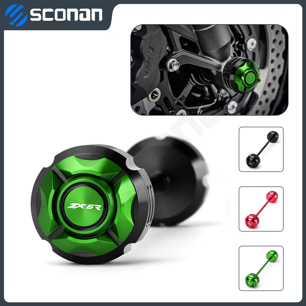 

For KAWASAKI ZX 6R ZX 10R ZX6R ZX10R ZX6 R ZX10 R ZX-6R Motorcycle Front Axle Fork Wheel Slider Falling Protector Accessories