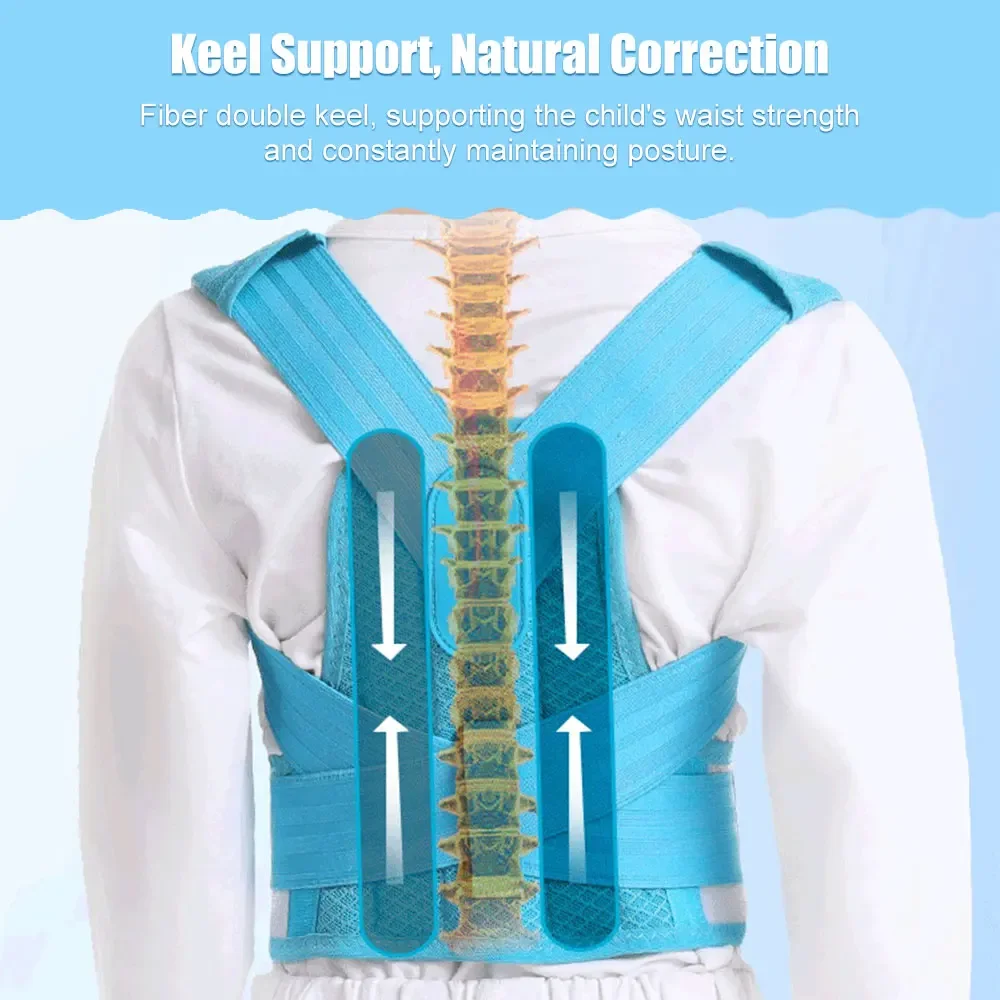 Adjustable Children Posture Corrector Back Support Belt Kids Orthopedic Corset For Kids Spine Back Lumbar Shoulder Braces Health