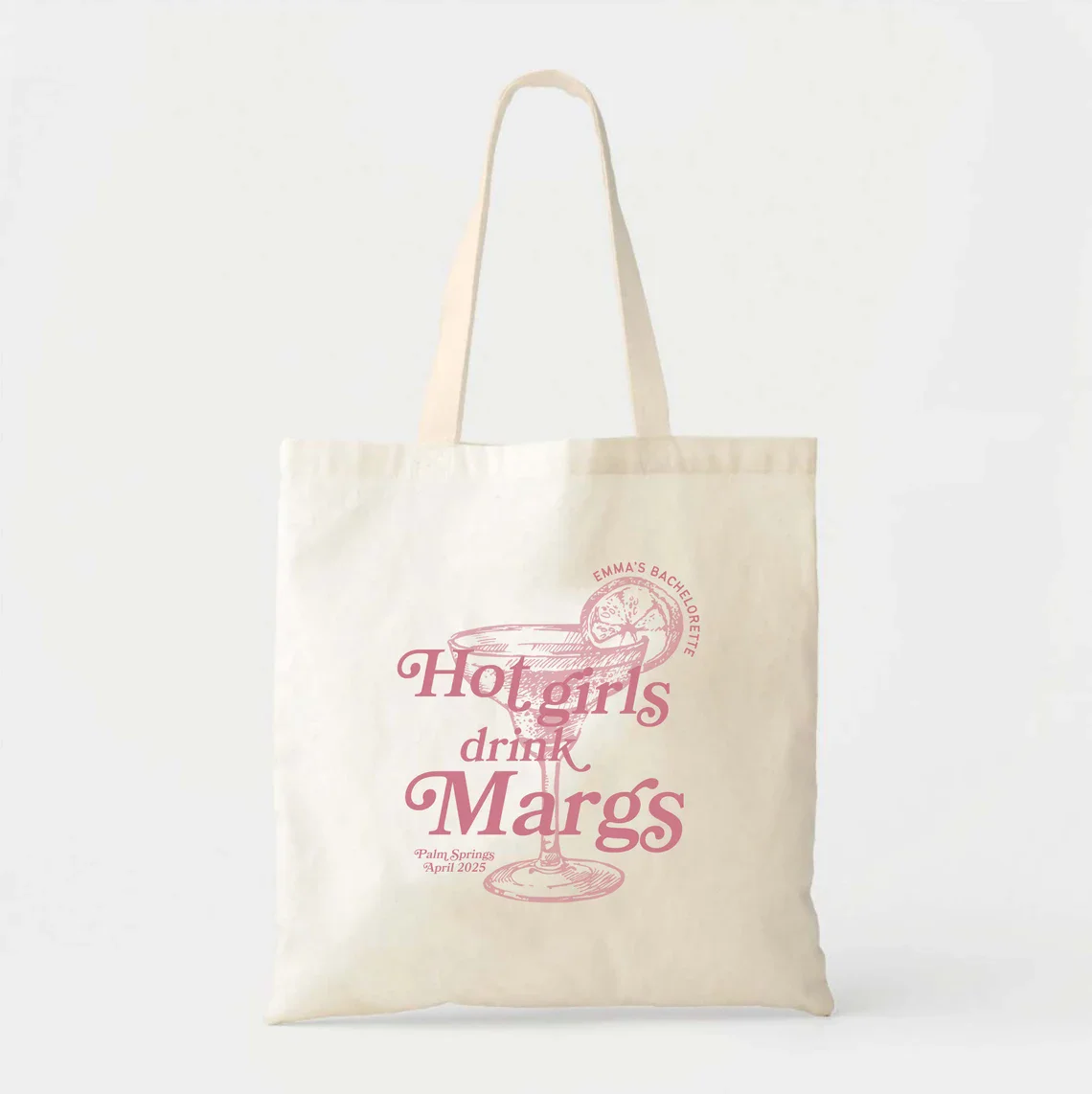 Hot Girls Drink Margs Tote - Margs And Matrimony Tote - Pool Bachelorette - Bridesmaid Gifts -Trendy Bachelorette - Margarita To