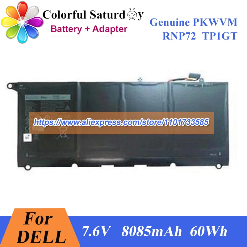 

Оригинальный аккумулятор PW23Y RNP72 TP1GT P54G P54G002 для DELL XPS 13 9360 13-9360-D1805TG 13-9360-D1605T 13-9360-D3701S 9365-1509