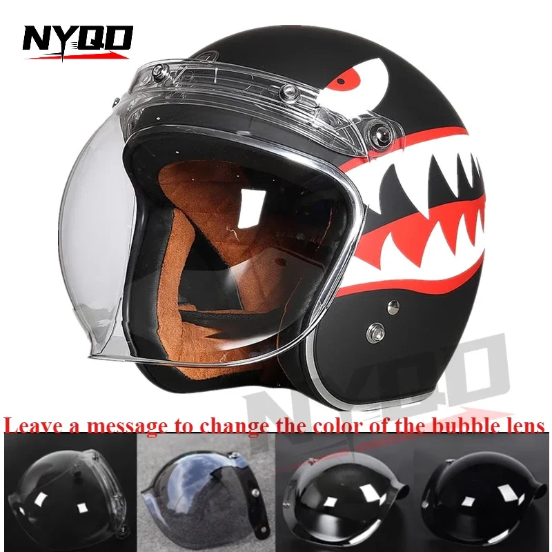 TORC Motorcycle Retro Helmet Men and Women Half Helmet Prince Edward Motorcycle Summer Electric Personality Helmet