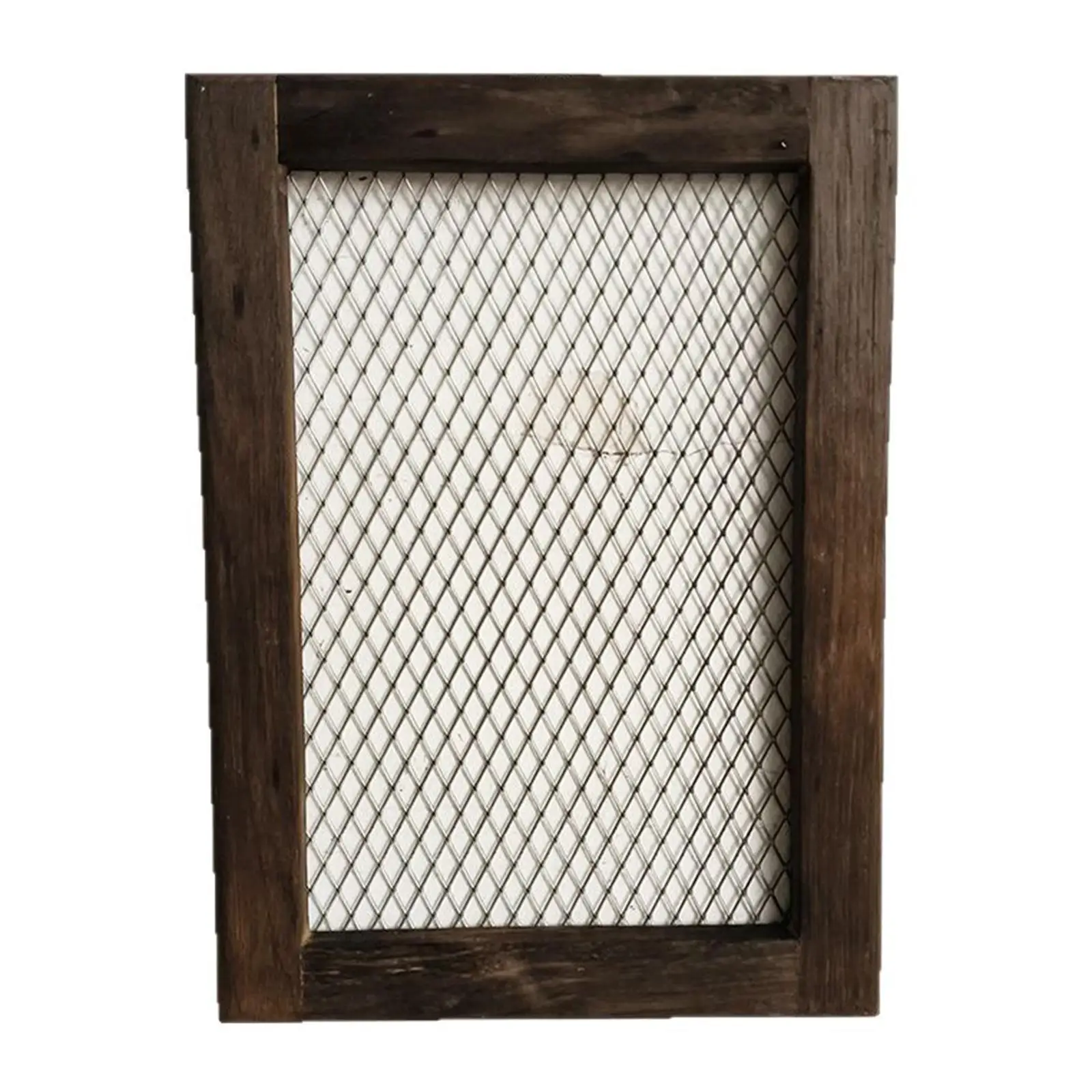Macetero de madera con soporte vertical de malla para decoración, soporte para plantas de Platycerium