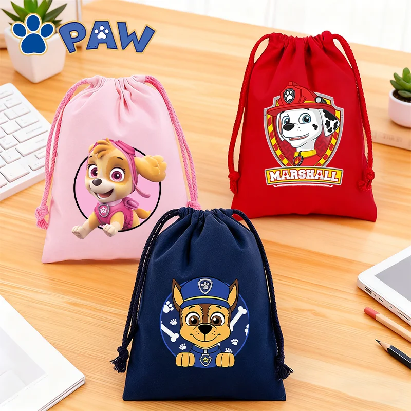 باو باترولز الرباط أكياس الكرتون أنيمي المطبوعة رسم سلسلة جيب سكاي تشيس حقائب بنين بنات كيس التخزين هدايا عيد الميلاد #1