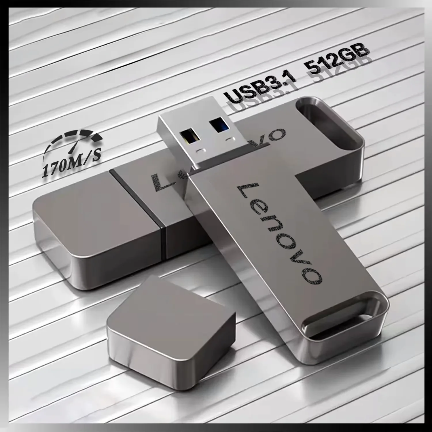 

Высокоскоростная флеш-память Lenovo USB 3.0 128 ГБ 256 ГБ 512 ГБ 1 ТБ 2 ТБ Type-C металлическая для компьютеров и устройств хранения данных
