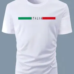 Italia Print Tshirt Men's Graphic Design O-Neck T-shirt Casual Comfy Tshirts For Summer Men's Clothing Tops For Daily Running