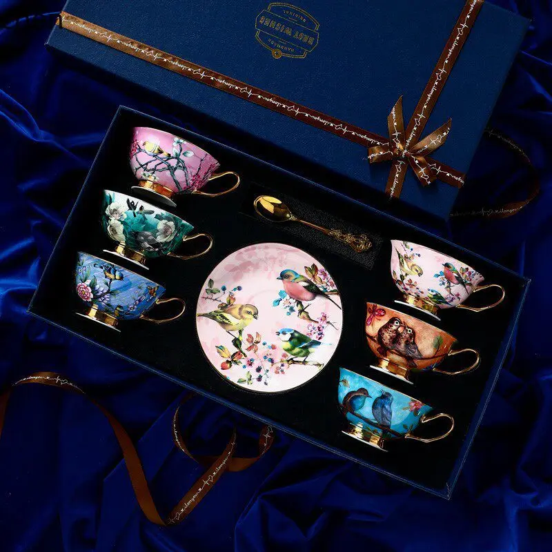 YFY coffee cup exquisite bone china cup high-end british afternoon tea tea set gift box