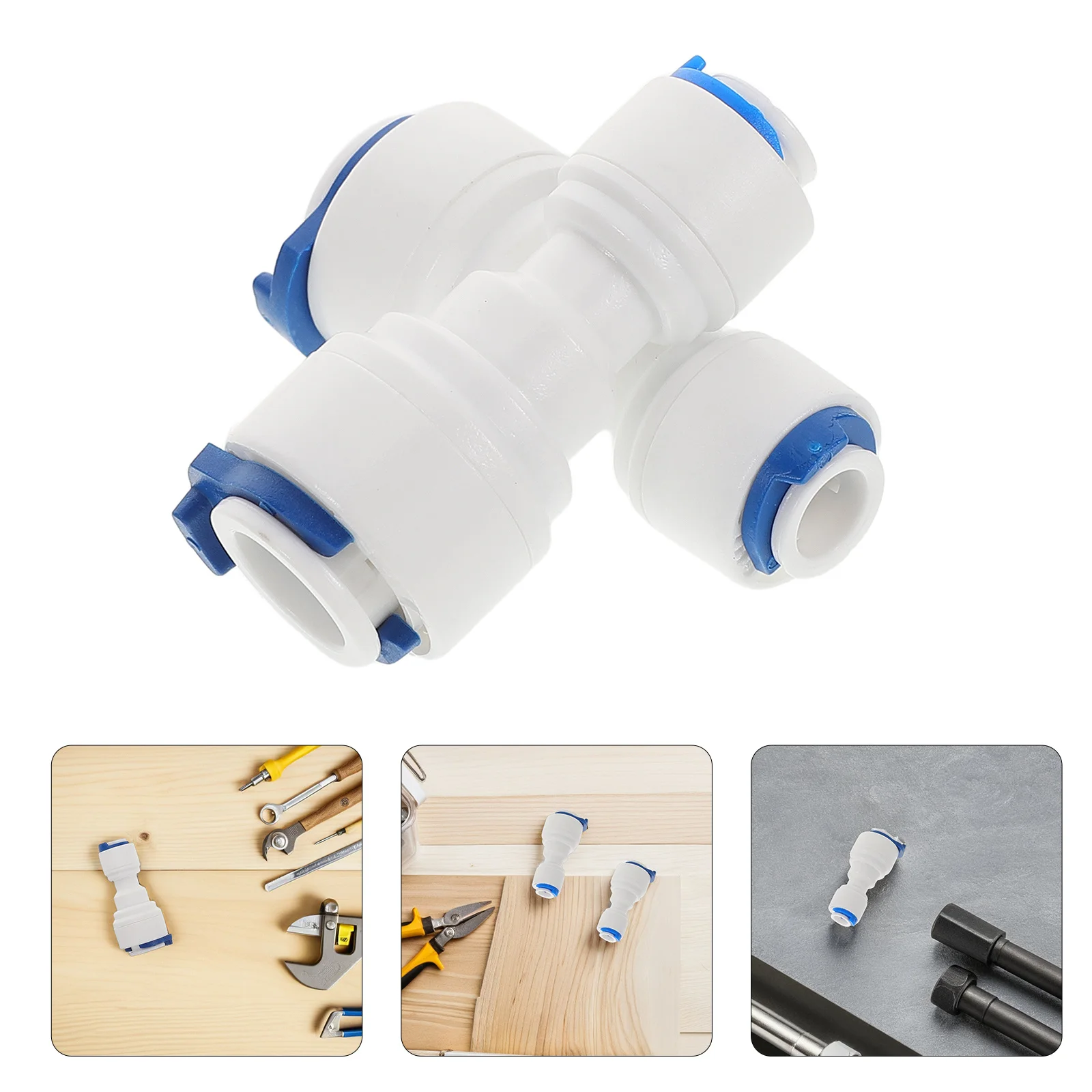 

6Pcs Water Pipe Quick Connect Push to Connect Plastic Fittings Hose Garden Purifier Filter Accessories Coupling Connector
