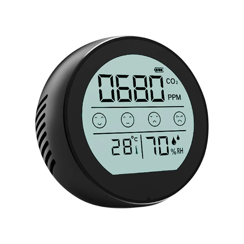 A003 공기 품질 모니터 CO2 측정기 이산화탄소 감지기 홈 오피스 차량용 온도 습도 감지
