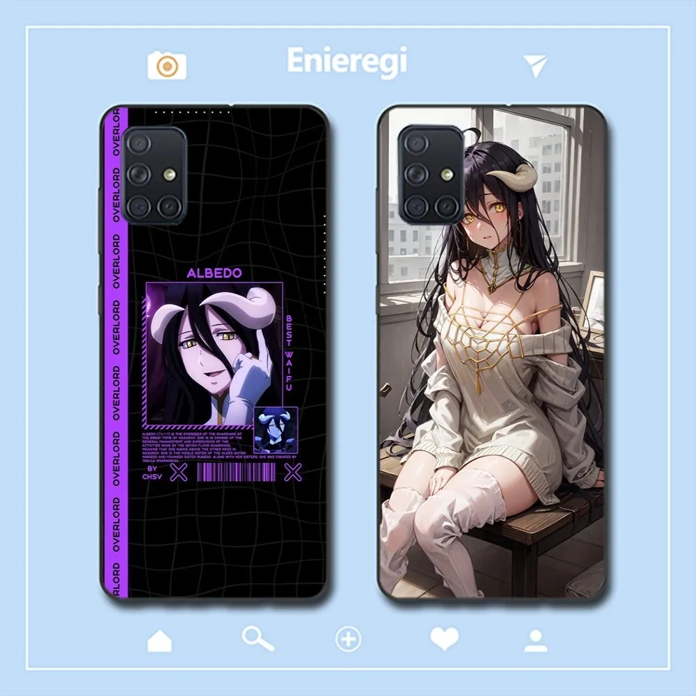 

Albedo Overlord Phone Case For Samsung A 10 11 12 13 20 21 22 30 31 32 40 51 52 53 70 71 72 73 91 13 shell