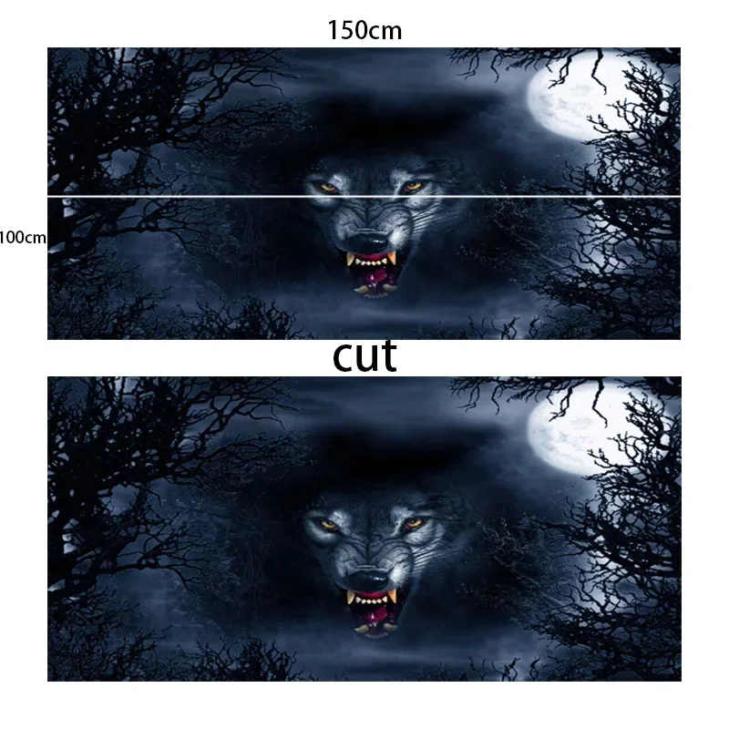 Wolf Car Accessories Decal Graphics Vinyl Sticker Cover Pattern Packaging Sticky Paper Custom Design Hood Engine Decal Stickers