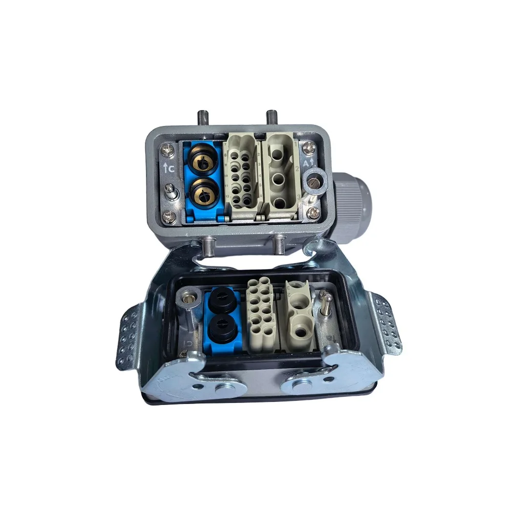 HMK 3 Core 40A  HMD12 core 10A and 2 Core HMP Pneumatic and Circuit Combination Module Heavy-Duty Connector Plug and Socket