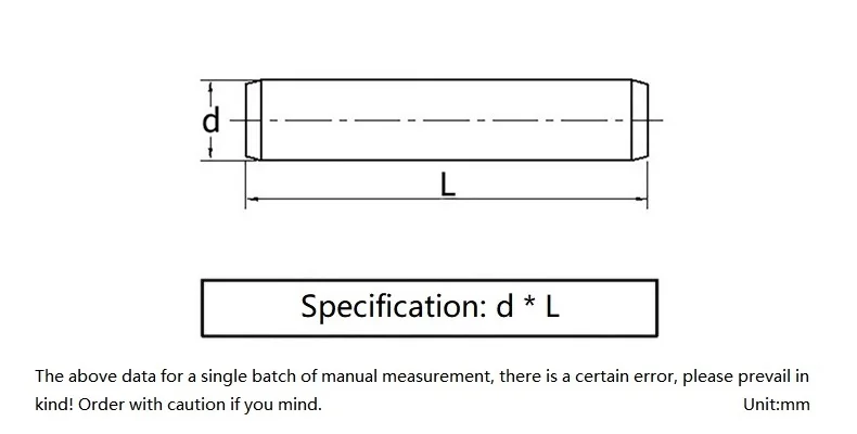 Beicai M4 M5 M6 M8 M10 M12 304 Stainless Steel Gb119 Cylindrical Locating Dowel Pin Fixed Shaft Pins Round Solid Rod