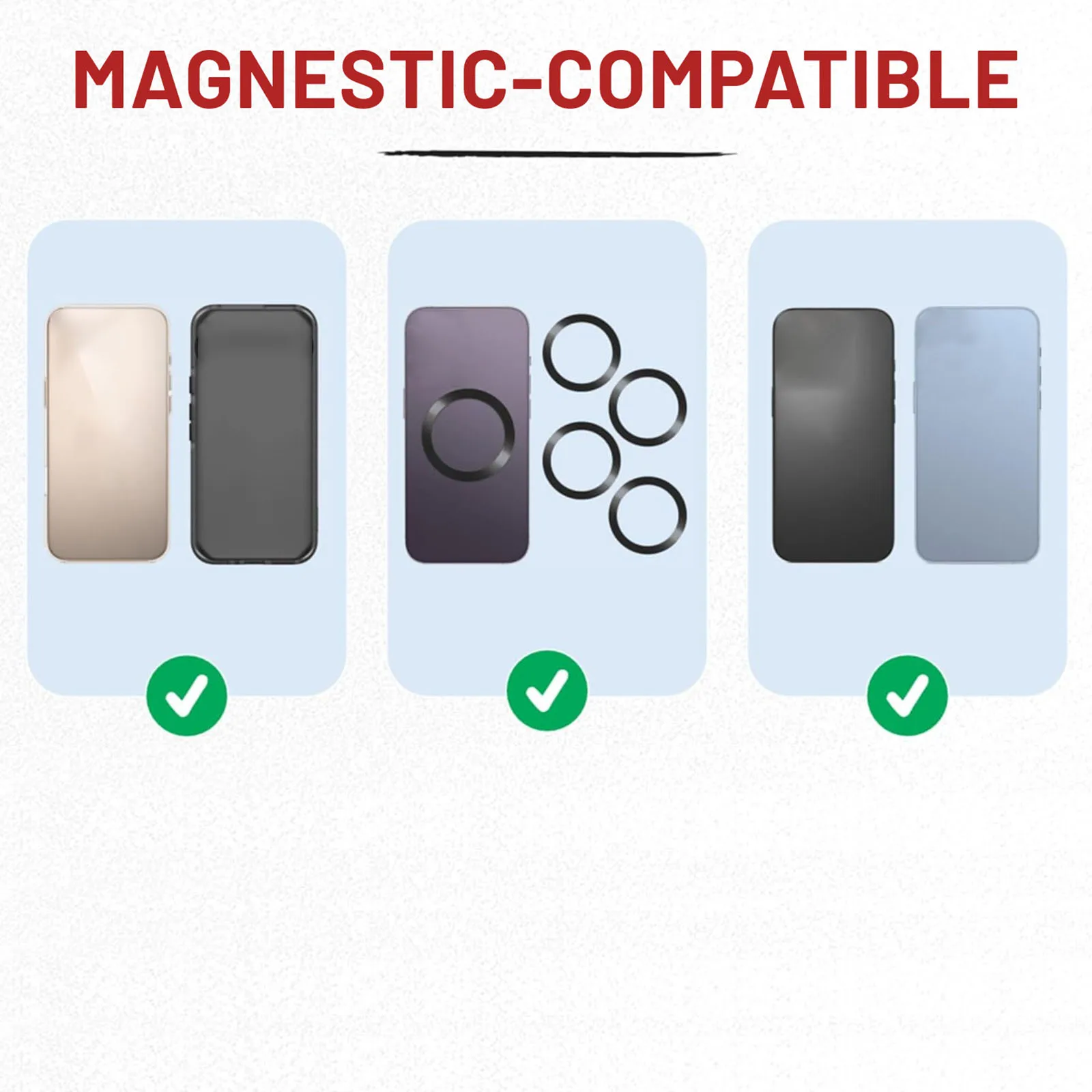 Magnetic Phone Holder Clamp Mount with 360° Rotation Slip Suction Pad For Treadmill Golf Cart Stroller Handlebar Phone Support