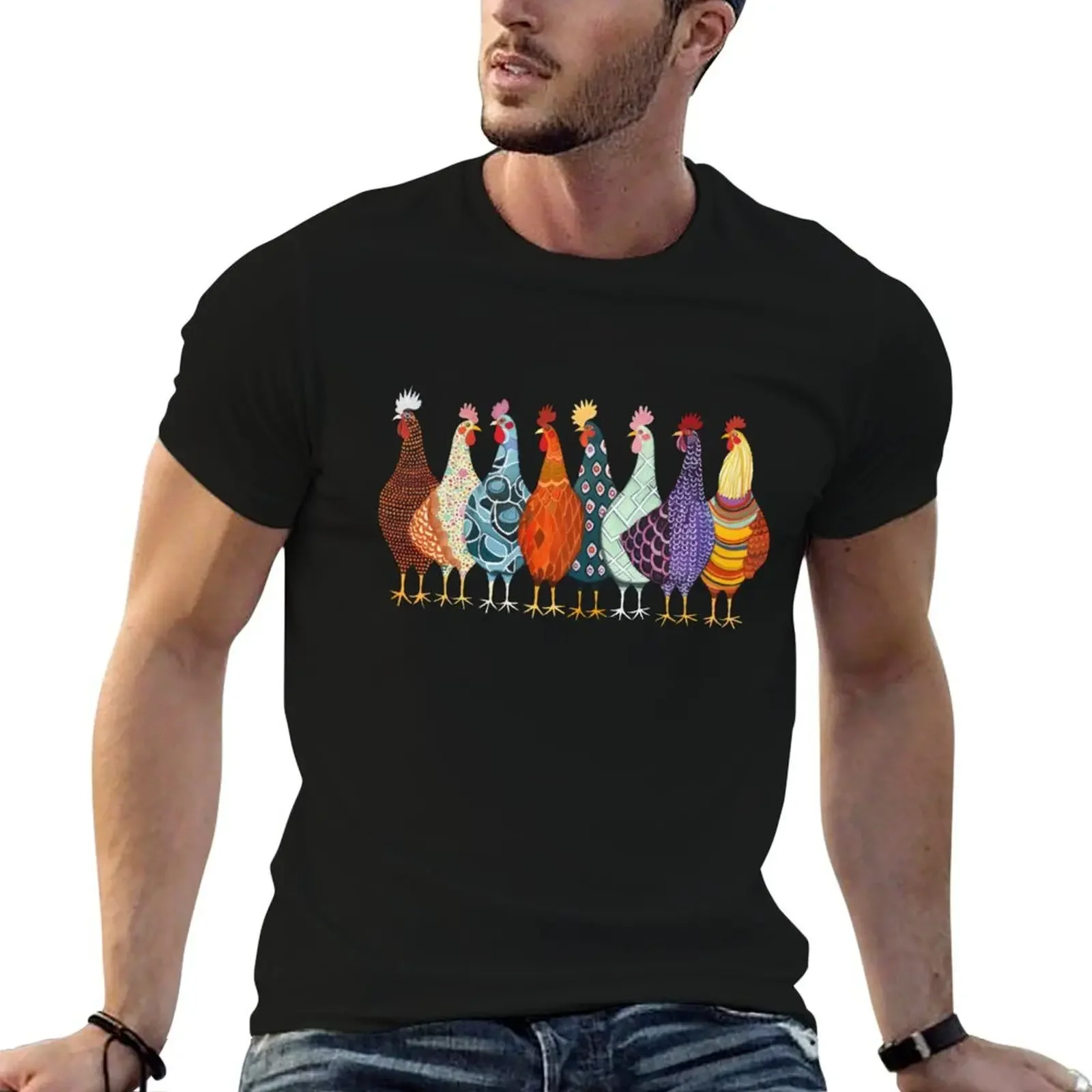 

Funny Chicken-Mothers Day Chicken T-Shirt shirts graphic man clothes heavyweights mens fashion