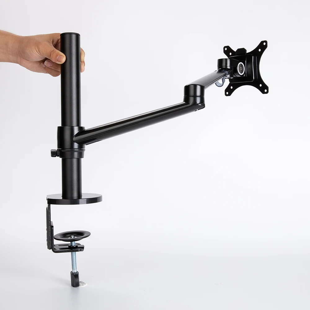 Desktop Monitor Holder ST410 Single Arm Display Mount Bracket Height Adjustable Support Fit Under 32