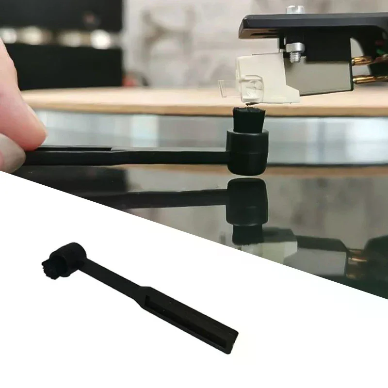 Anti-Static Turntable Cartridge Stylus Brush Phono Needle Cleaner for Vinyl Record Player Phonograph
