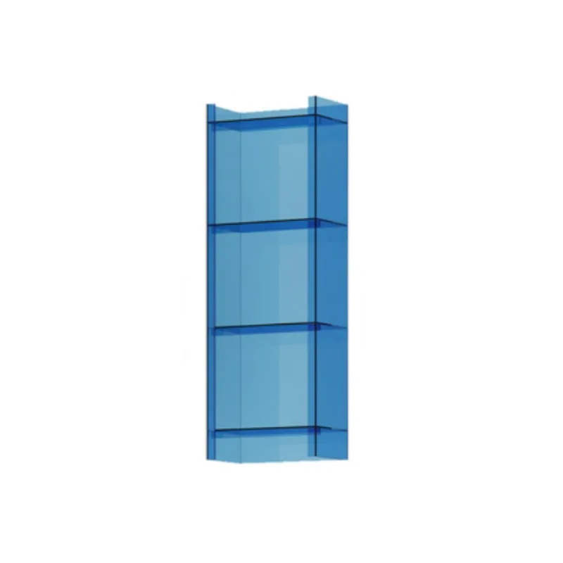 Light luxury household acrylic transparent bookcase, simple floor shelf