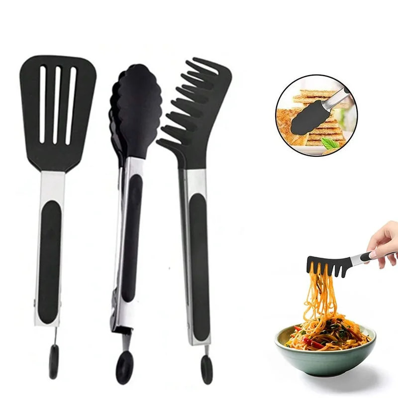 Kreatywny antypoślizgowy silikonowy szczypce do chleba klip BBQ Food Grade silikonowe szczypce do jedzenia szczypce do serwowania narzędzia kuchenne narzędzia do grillowania akcesoria — zdjęcie 7