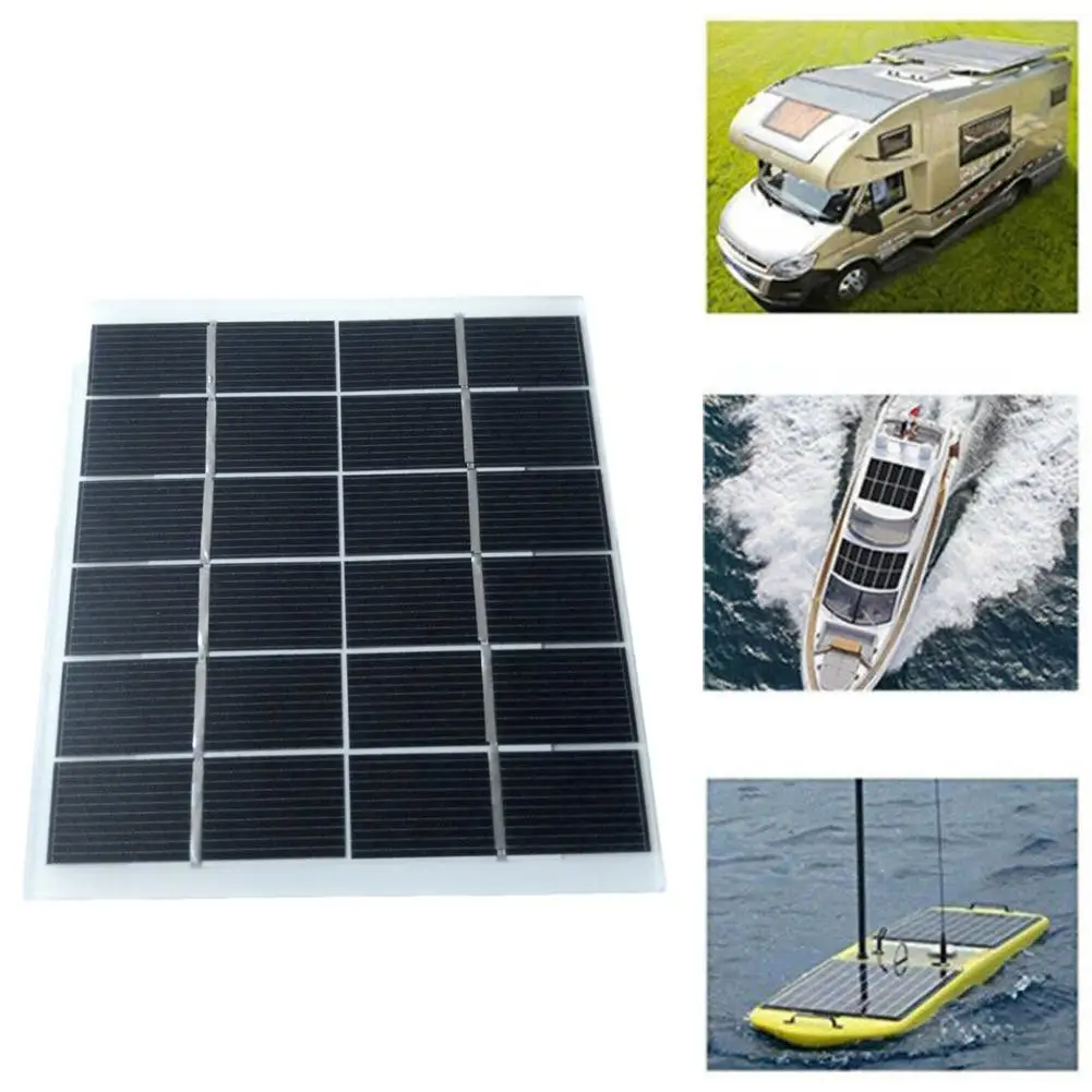 2w 6v Mini Solar Panel Outdoor Camping Monocrystalline Solar Panel Diy Small Power Generation Tool