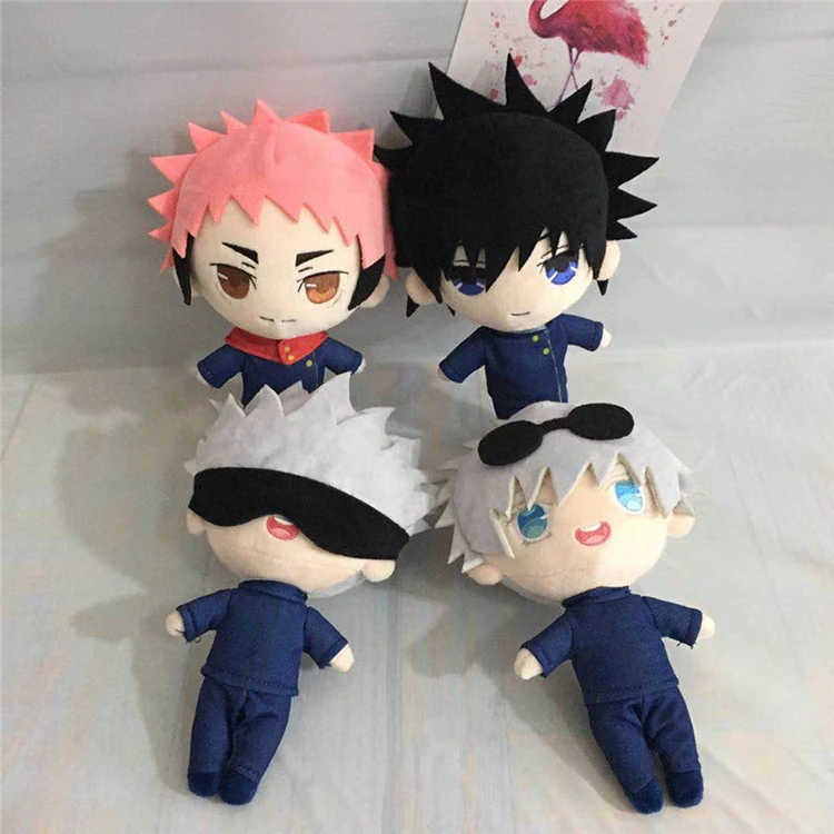 Anime Jujutsu Kaisen Satoru Gojo Geto Suguru Inumaki Toge Ieiri Shoko Cosplay Maumet Furry Cotton Doll Felt Cartoon Puppet Gift