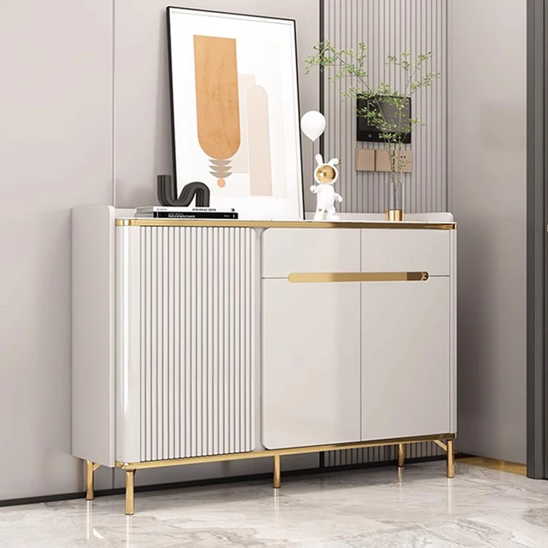 Household Layered Shoe Cabinet Hallway Storage Dustproof Shoe Cabinet Simplify White Mueble Zapatero Entry Way Furniture