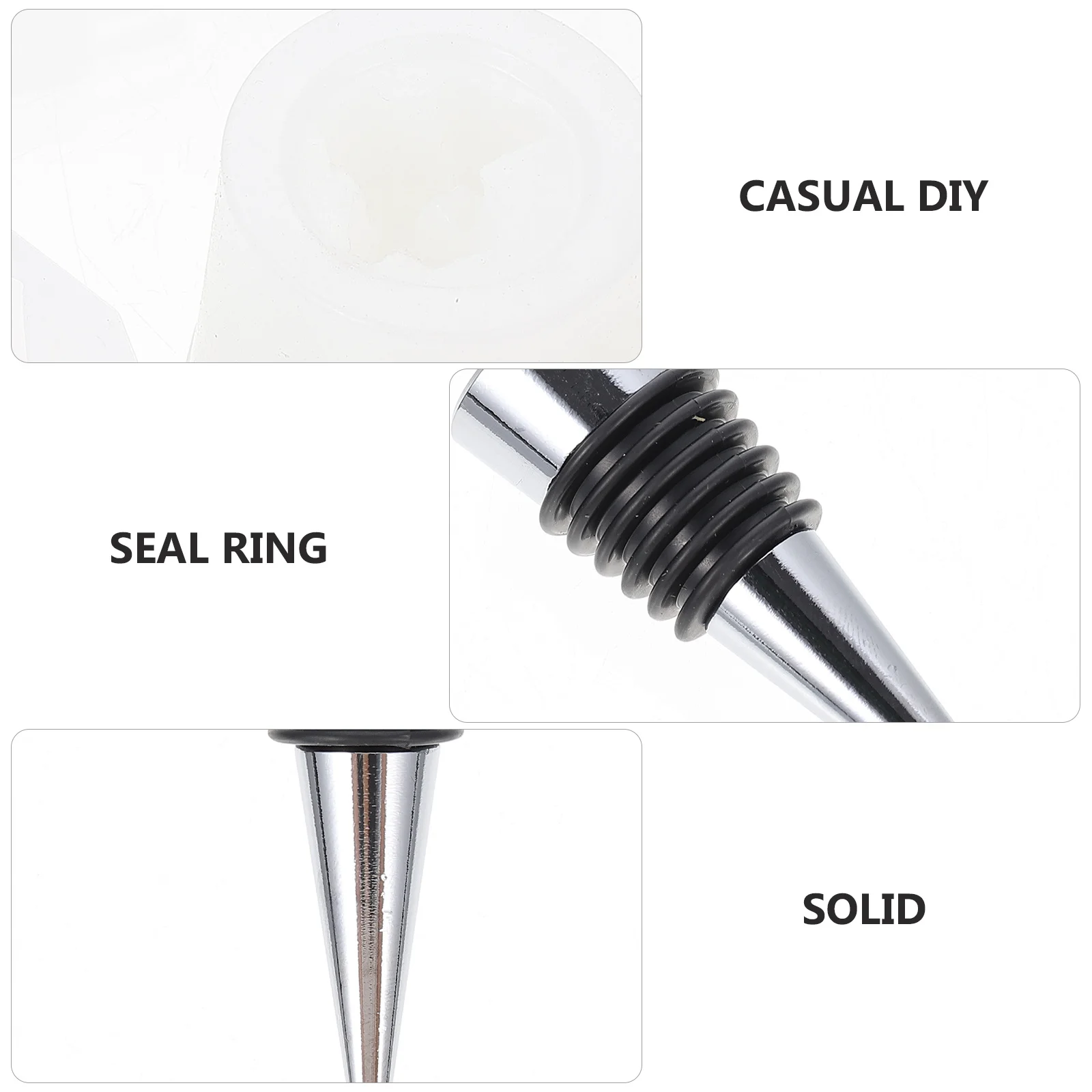 

1Set Crystal Cluster Silicone Mold Diamond Shape Reusable Durable Resin Mold Stopper Casting DIY Craft Supplies for Wine Plug