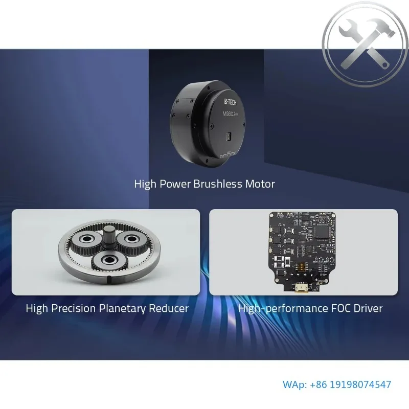 

12-60V 37N.m High Torque Brushless Geared Motor for Exoskeleton s