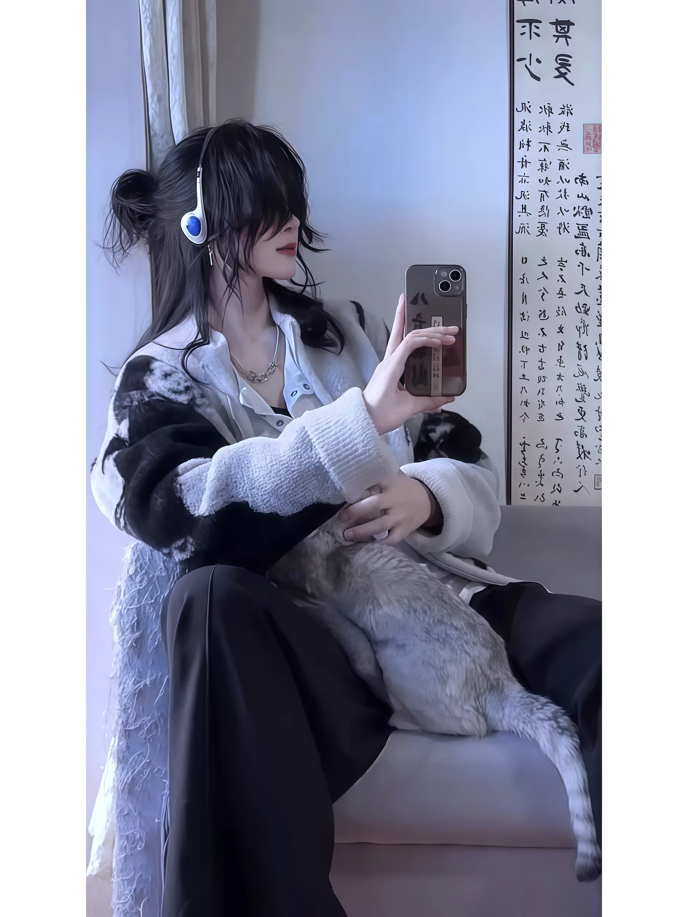 

Американский свободный вязаный кардиган-свитер в стиле оверсайз, окрашенный, для женщин, модная осенне-зимняя верхняя одежда для пар