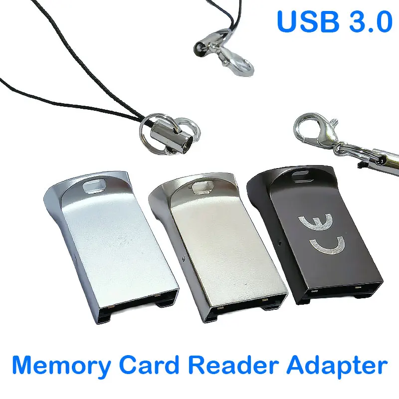 

Aluminum Mini Usb 3.0 Memory Card Reader Adapter For TF Micro SD Pc Computer Laptop