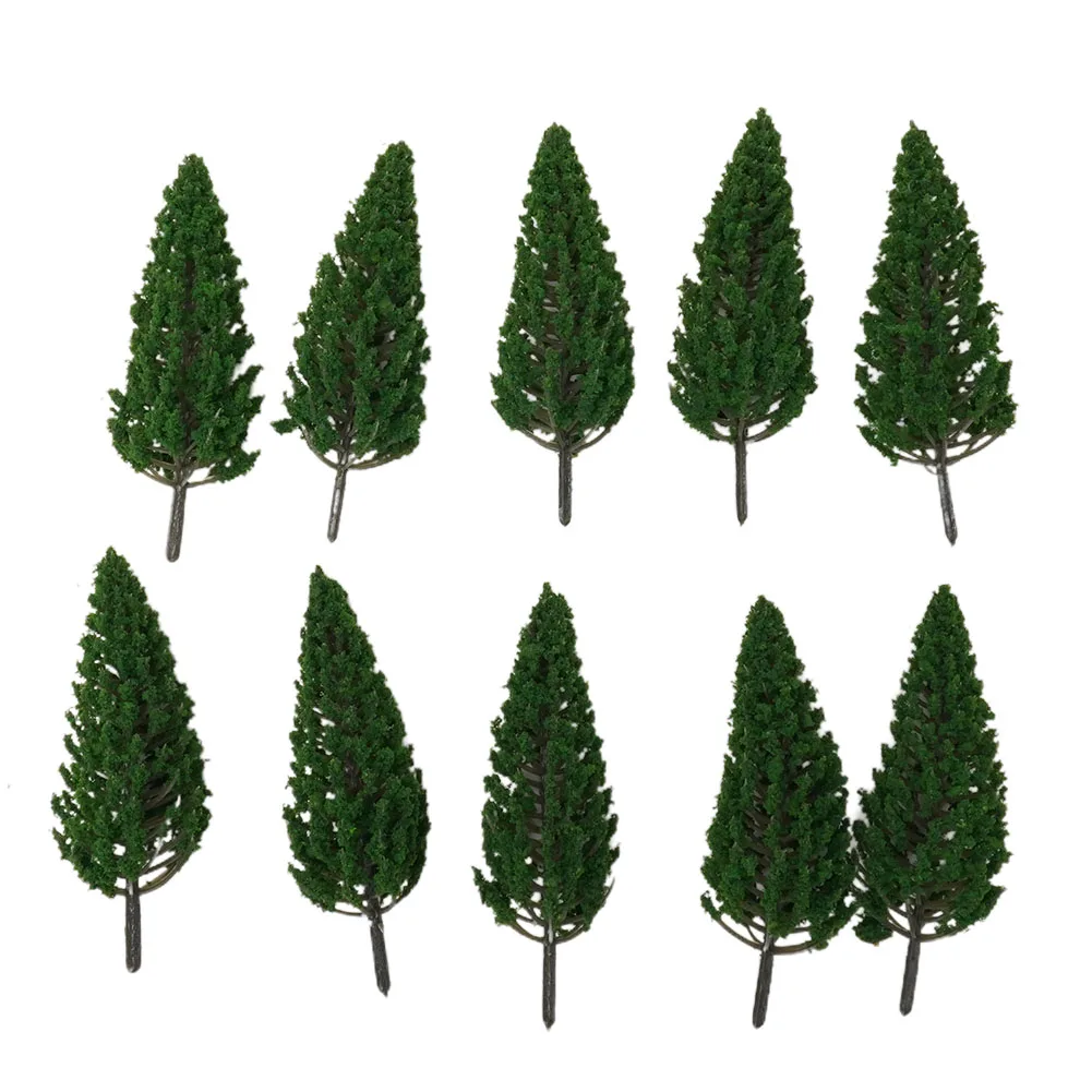 Complete Trees Add Realistic Appeal to your For Scale Railway Layout with 10 Pine Trees 11cm Height SL 16059 Model