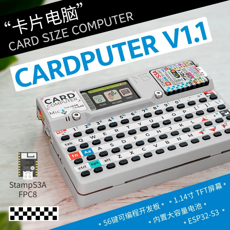 M5Stack Cardboard v1.1 Card Computer 56 Keys Programmable Development Board StampS3A