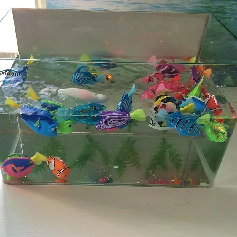 Cat Toy LED Interactive Swimming Robot Fish Toy for Cat Glowing Electric Fish Toy to Stimulate Pet's Hunter Instincts Pet Toys image 5