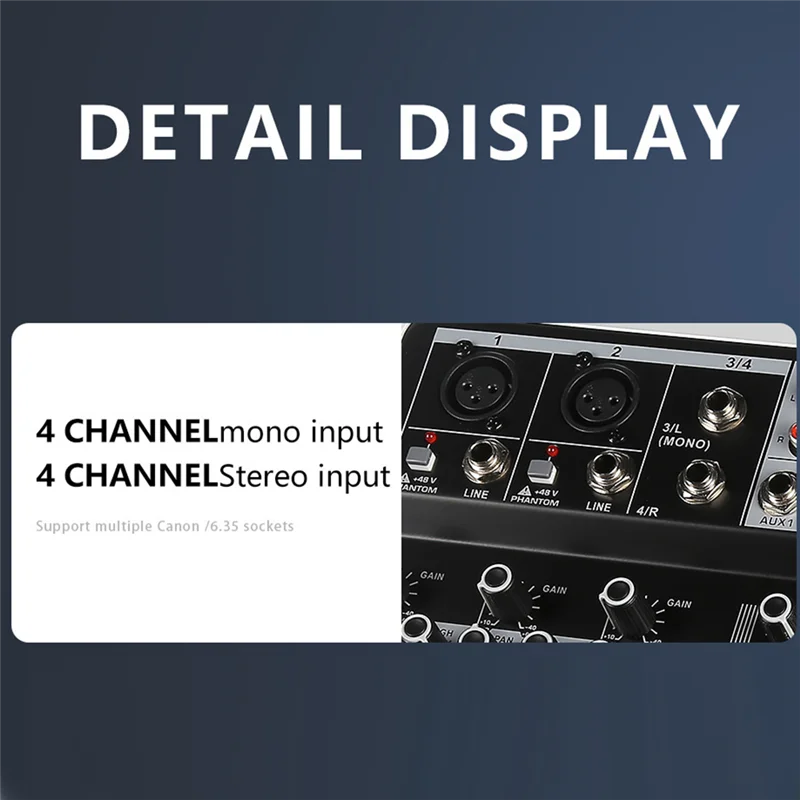 جهاز مزج الصوت USB تنظيم التوازن الاحترافي خلاط رقمي/وحدة تحكم لوحة الصوت 8 قنوات لموسيقى البودكاست-قابس الولايات المتحدة متين-B