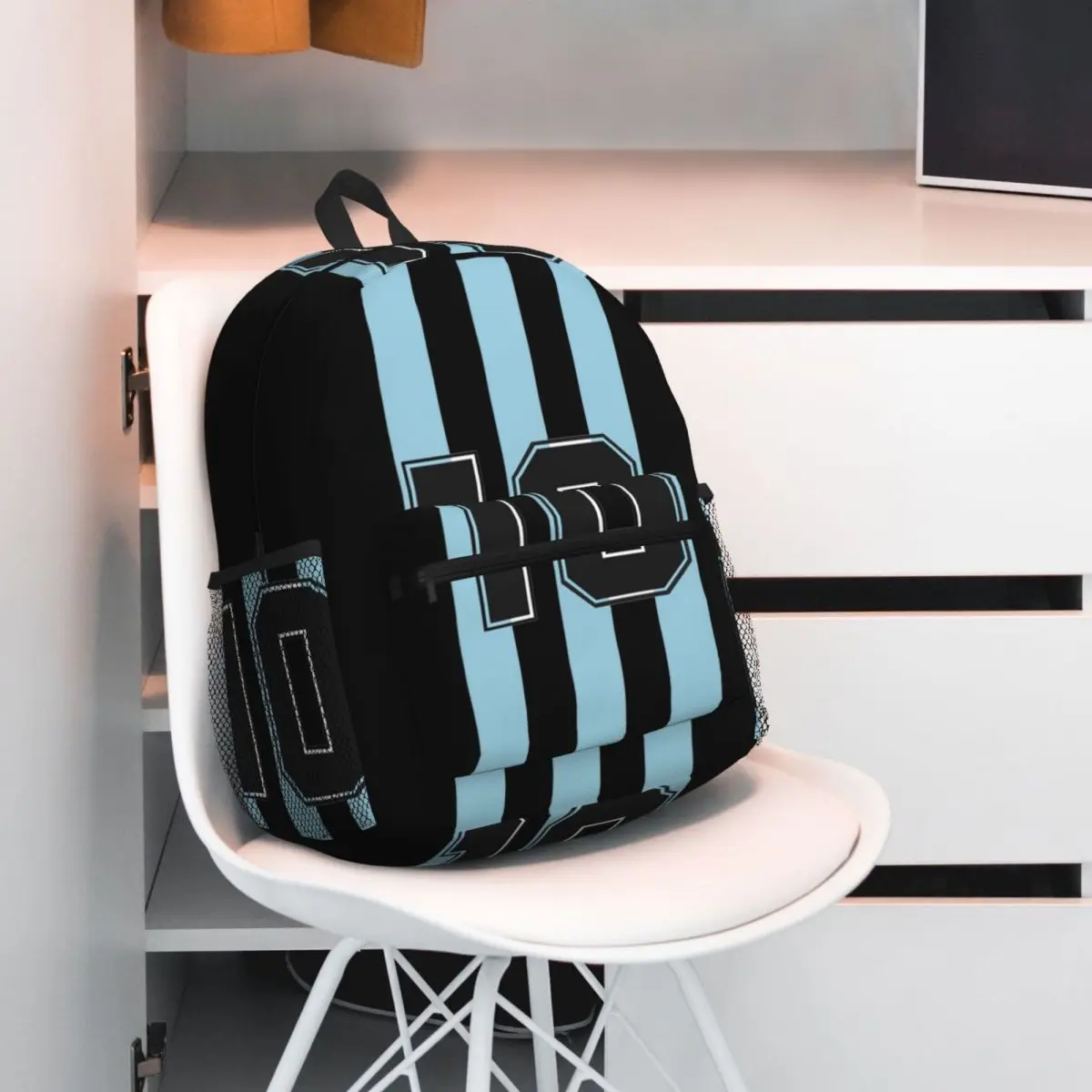 Diego Legends 10 Maradona Argentina Soccer Backpack Daypack Large Capacity Boys Girls BookBag School Bag Shoulder Bags Men Women