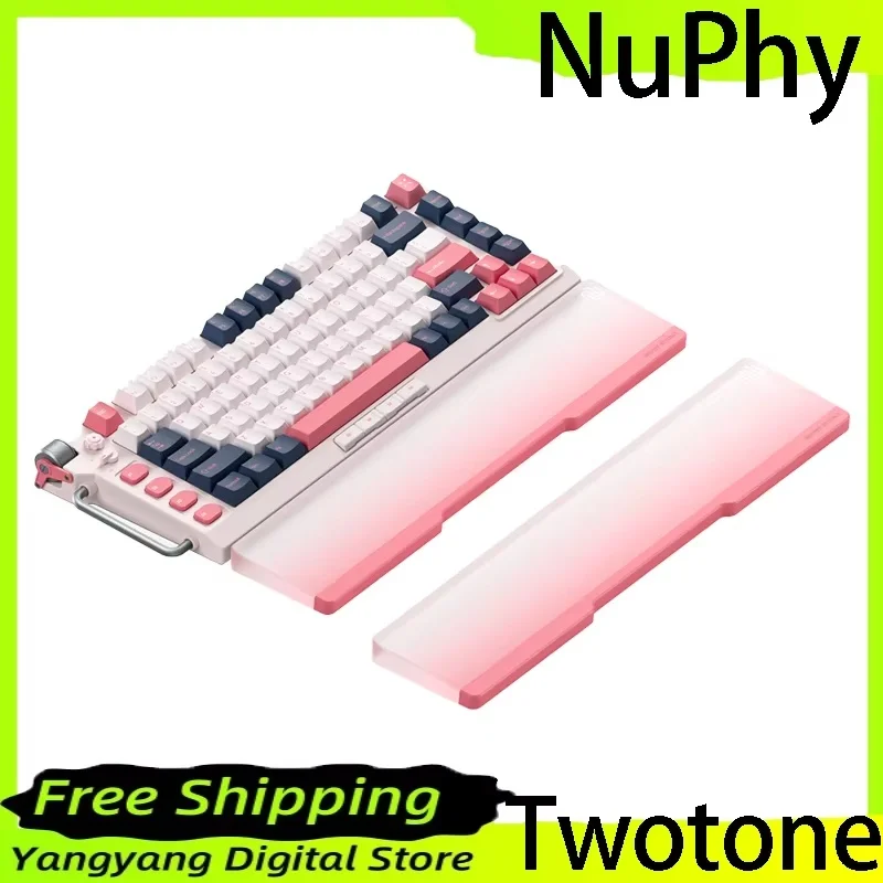 

NuPhy Twotone Field75 Acrylic Hand Rest Mechanical Keyboard Wrist Pad Wrist Palm Rest Waterproof Anti-Slip Pc Desk Gifts