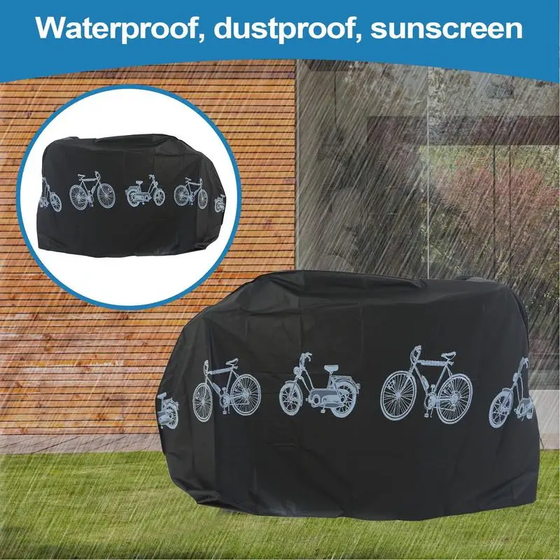 

Outdoor Bike Cover Waterproof Bike Storage Cover Waterproof Lightweight Weatherproof Foldable Protective Portable Tarp For