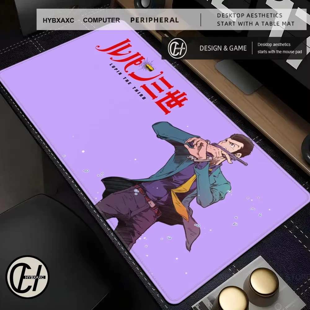 لوحة ماوس لوبين الثالثة لطيفة عالية الدقة لوحة مكتب ممتدة لوحة مفاتيح الألعاب كبيرة 100 × 50 سم XXL لوحة ماوس HYBXAXC