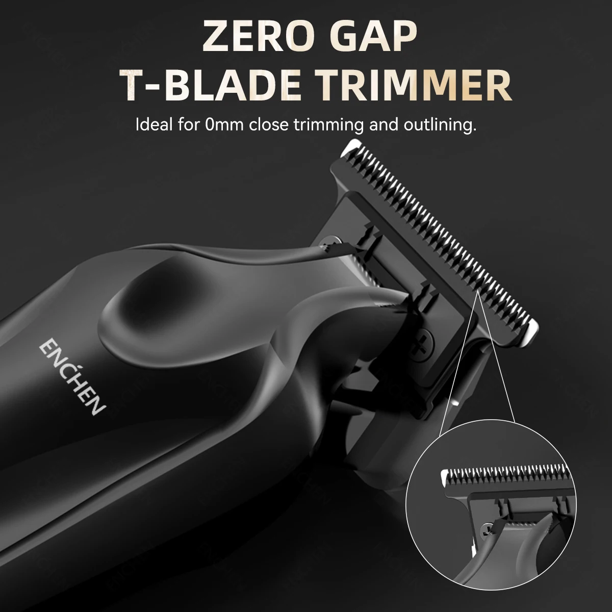 ENCHEN Sharp 6 Electric Multi Functional Trimmer Zero Gap T-Blade 5000RPM Powerful Motor The Best Gift image 5