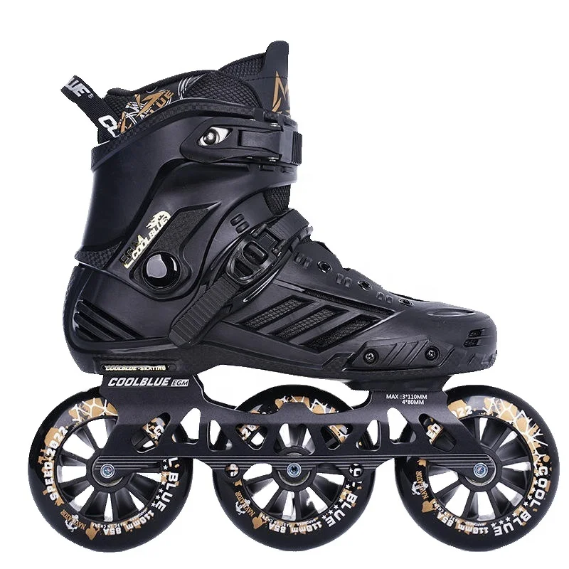 

Unisex Fitness 3 Wheels Fix Size Hard Boot Freestyle Urban Performance Slalom Patines 3 Ruedas Roller Inline Skates For Adult