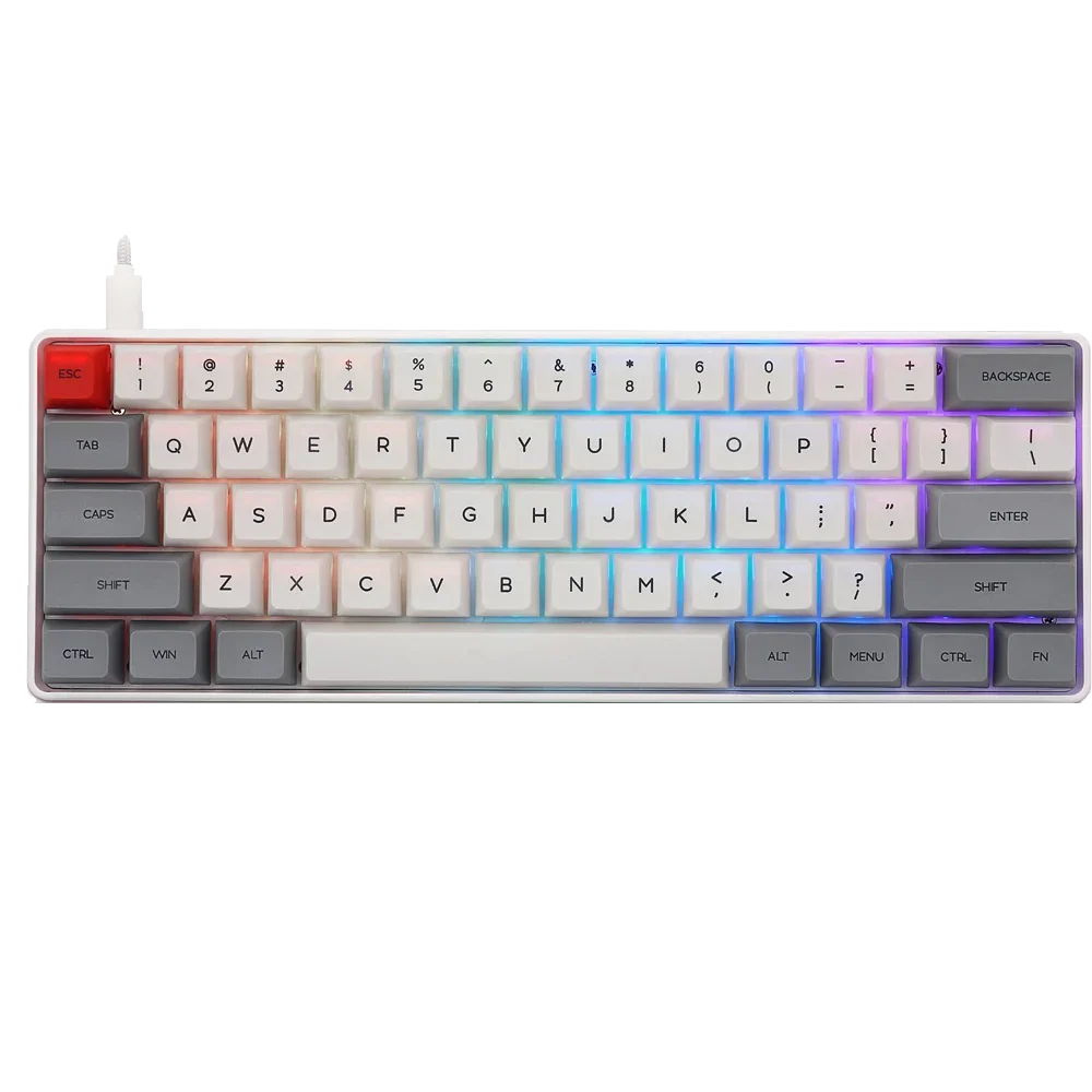 61 Keys Multi Color RGB Illuminated LED Backlit Wireless Programmable GK61s Mechanical Gaming Keyboard