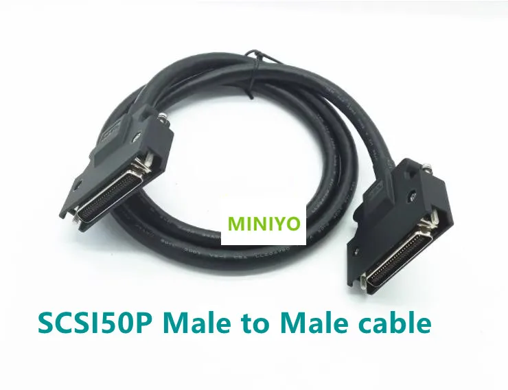 SCSI50 HPCN SCSI-50 50 pins 50Pin male to male Signal Terminal Breakout Connector Cable 0.5M/1.5M/3M/5M/10M