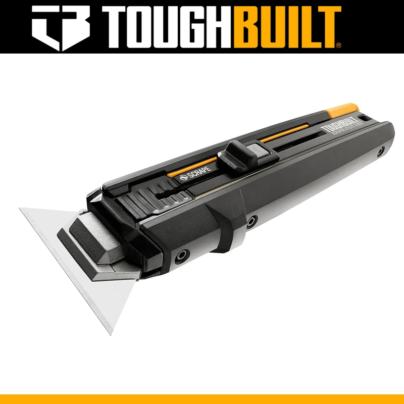 

TOUGHBUILT TB-H4S5-01 Scraper Utility Knife Multifunctional Cut 3/4-in 5-Blade Retractable Utility Knife Hand Tool