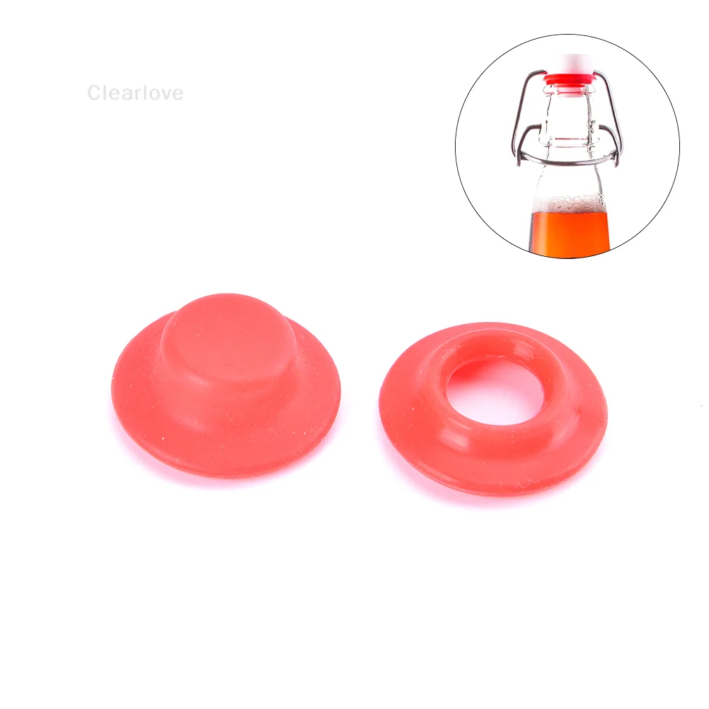 10pcs Flip Bottle Cap Washers Silicon Rubber Washers Gasket Set for Grolsch EZ-Cap Swing Top Bottle Cap Bar Accessories