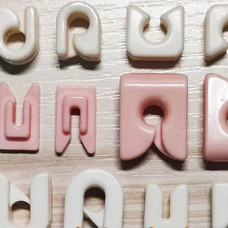 50pcs U TypeCeramic Textiles Ceramic Eyelet Hook Guide Textile Machinery Spare Ceramic Wheel For Textile Machinery