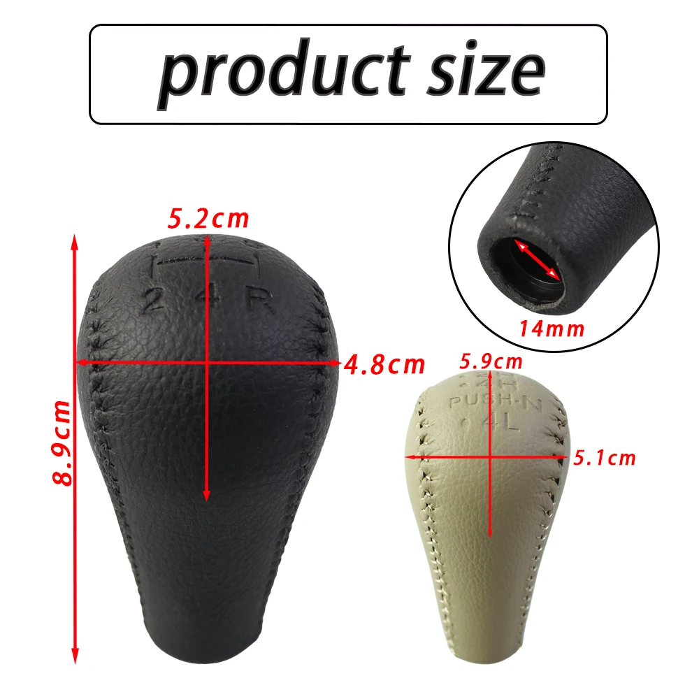 5/6 Speed Black Gear Shift Knob Handle Lever For NISSAN Navara D40 Frontier Double Cab 2005-2015/Pathfinder R51 2007-2019