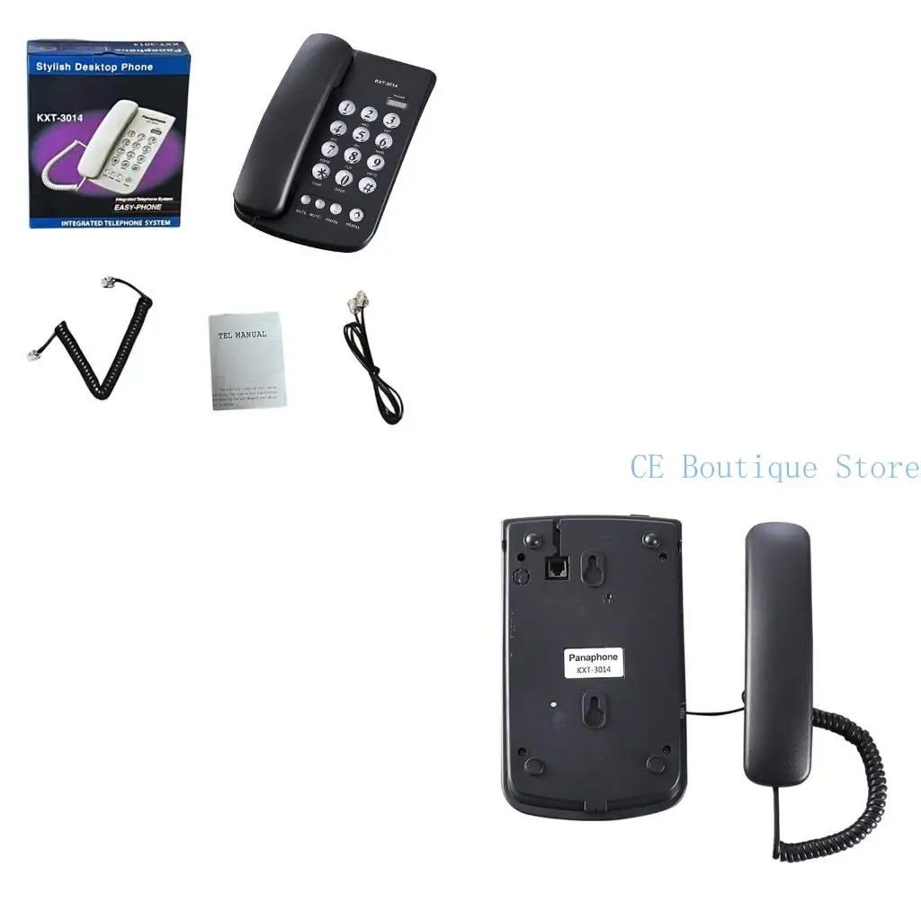 652F Landline Phones Fixed Telephone for Office Home Bathroom Emegency Telephone