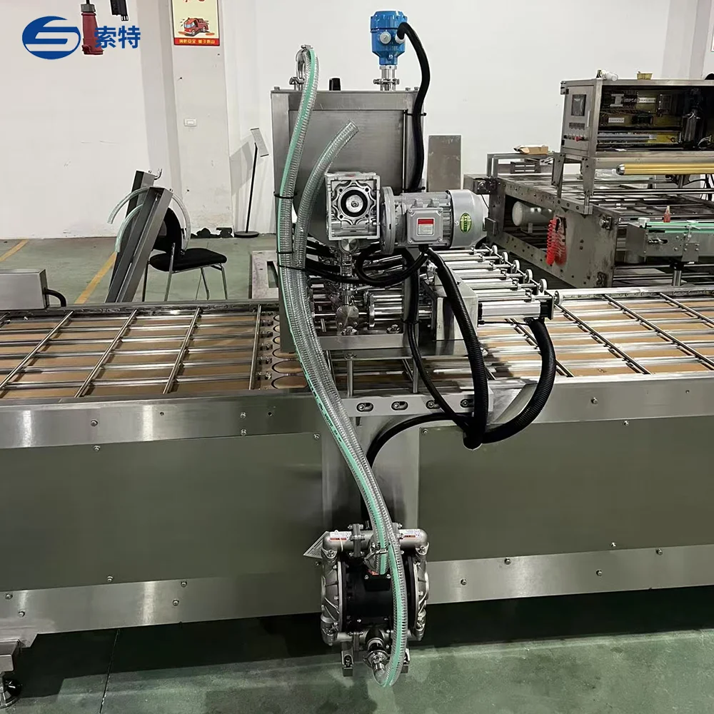 High Efficiency Linear Tray Filling Sealing Machine Optimized for Food & Beverage Production