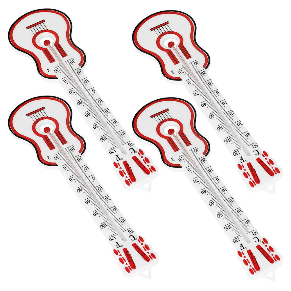 

4Pcs Accurate Room Thermometer Wall Mounted Hanging Temperature Gauge Clear Numbers Easy Read for Home Office Nursery