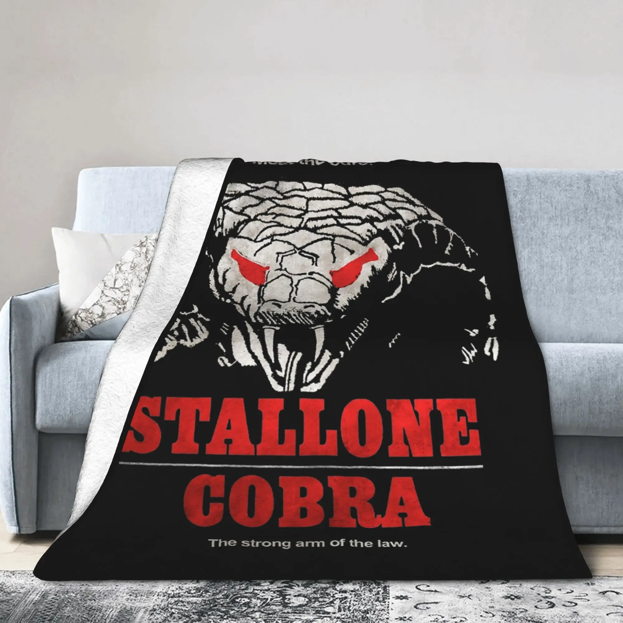 Stallones Cobra Movie Blankets Flannel Summer   Multifunction Lightweight Throw Blankets for Sofa Car Bedding Throws