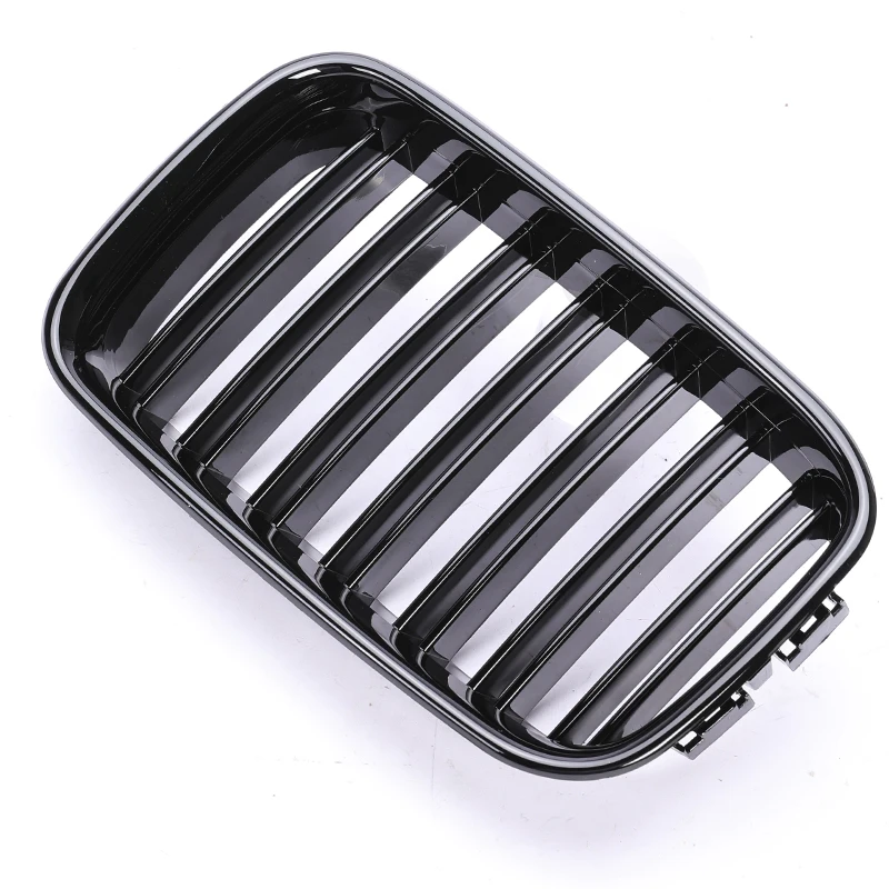 Single Double Line Kidney Grill Chrome Frame Silver Grill For BMW 3 Series E36 Pre-LCI Coupe Sedan 1992-1996 316i 318i 320i 325i view 4